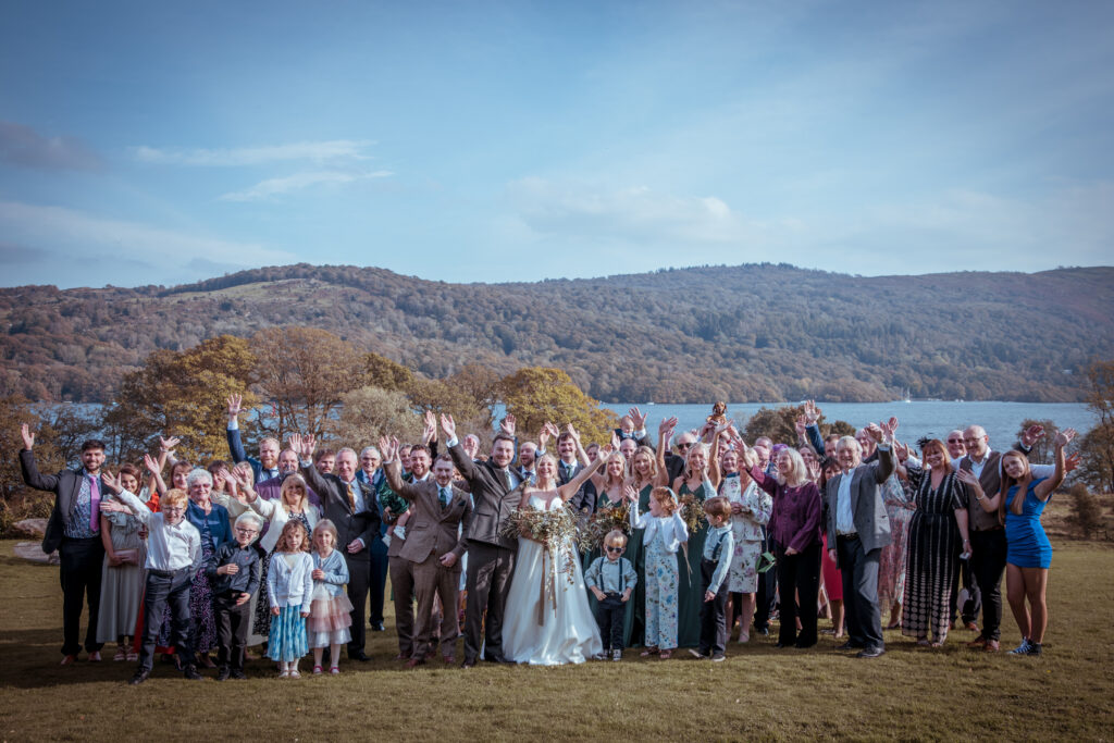 silverholme hotel lake district family celebrating wedding
