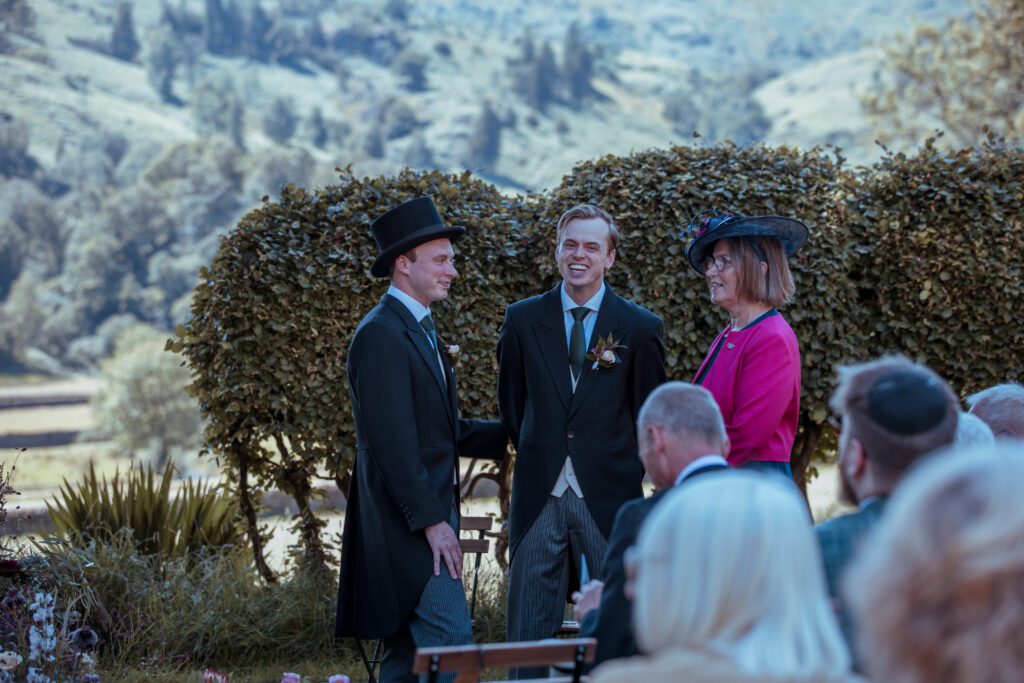 couple with pretty background